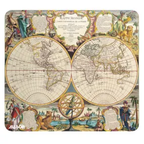 NatureSmart Image Mousepad - Double Globe Nautical Chart