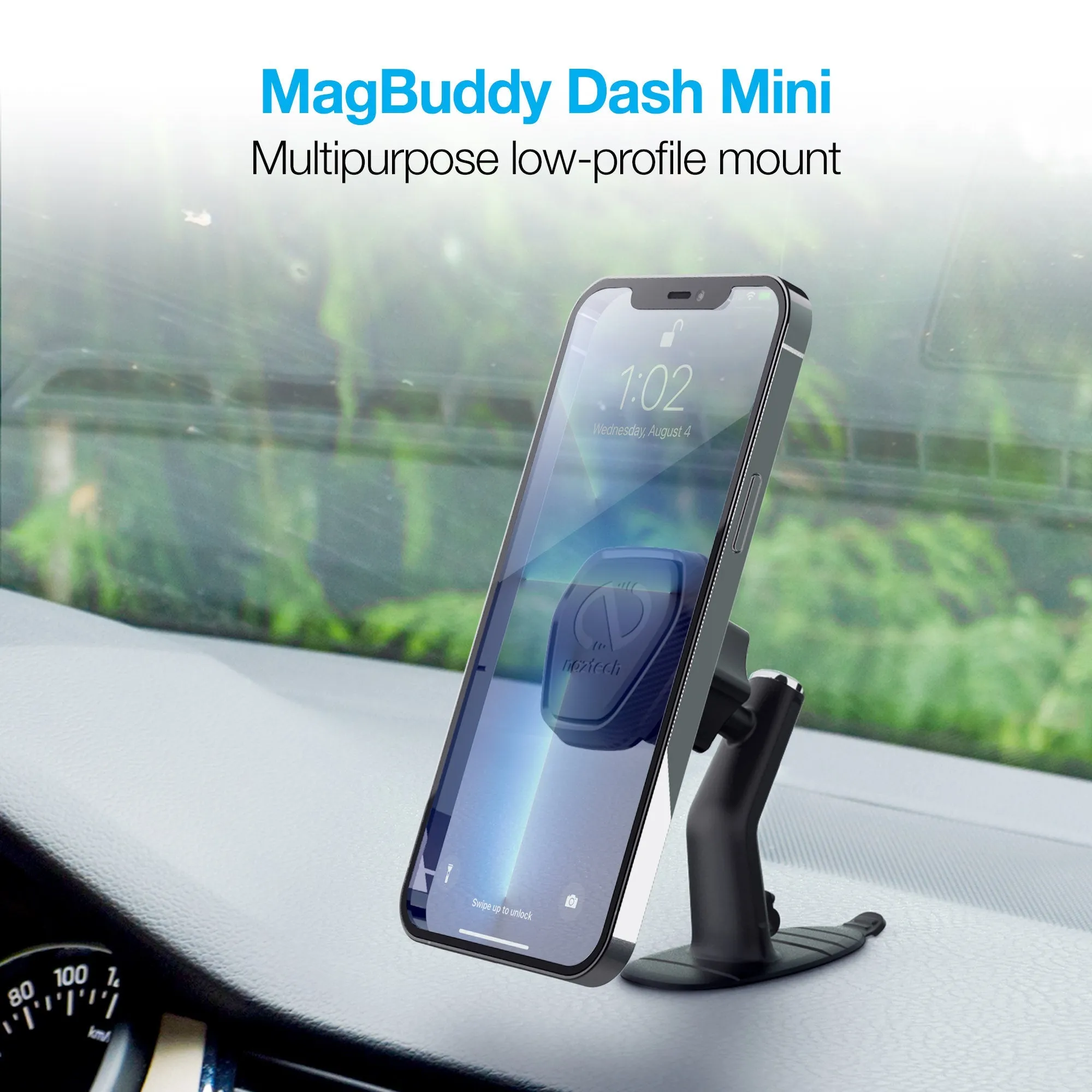 Naztech MagBuddy Elite Dash Mini Mount with Flexible Base (15523-HYP)