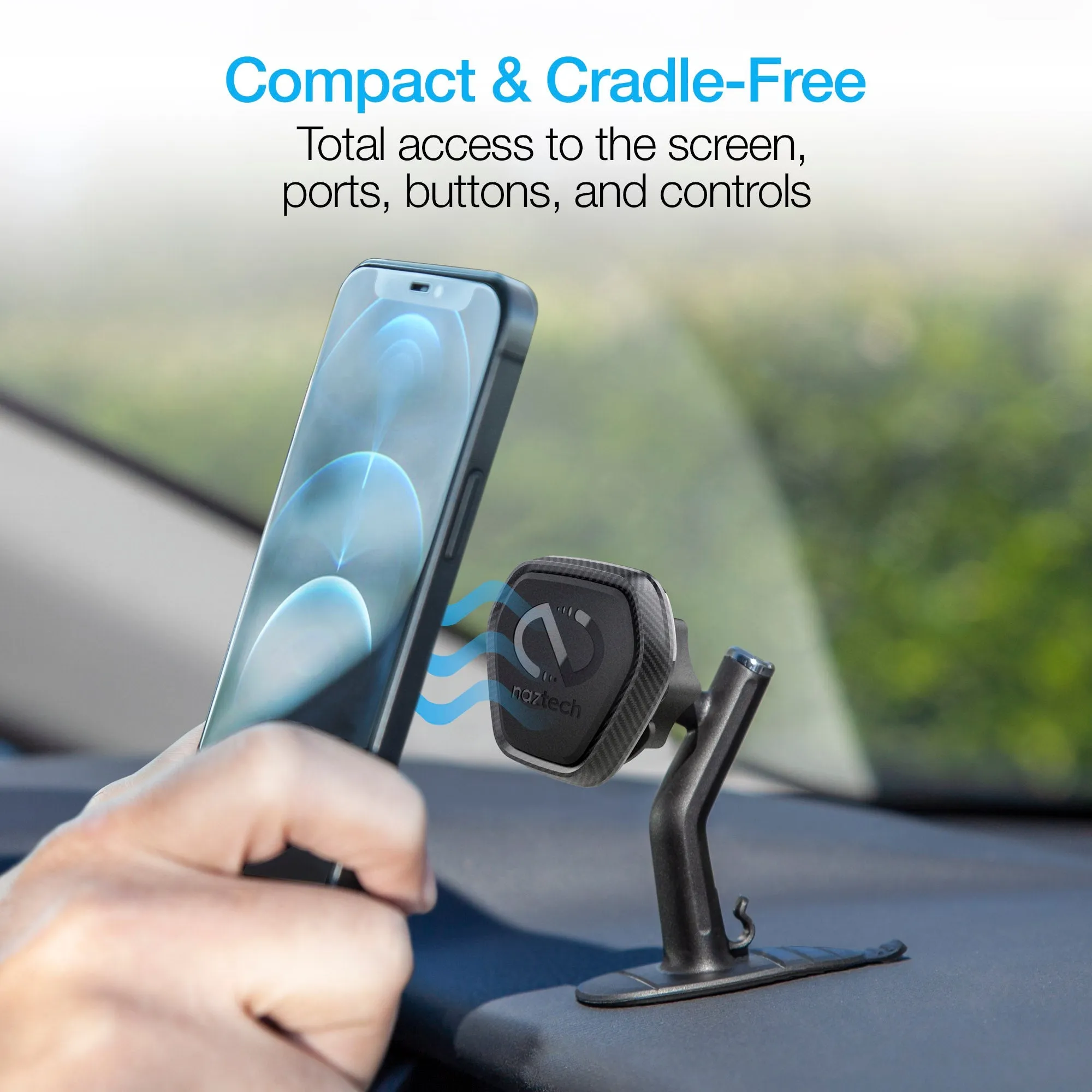 Naztech MagBuddy Elite Dash Mini Mount with Flexible Base (15523-HYP)