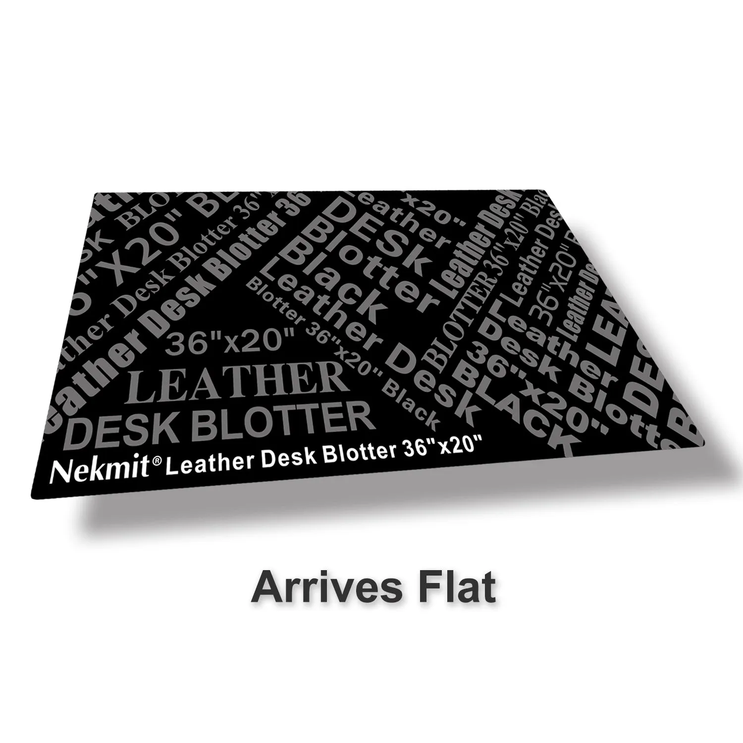 Nekmit Leather Desk Blotter Pad Black 24 x 14 inch