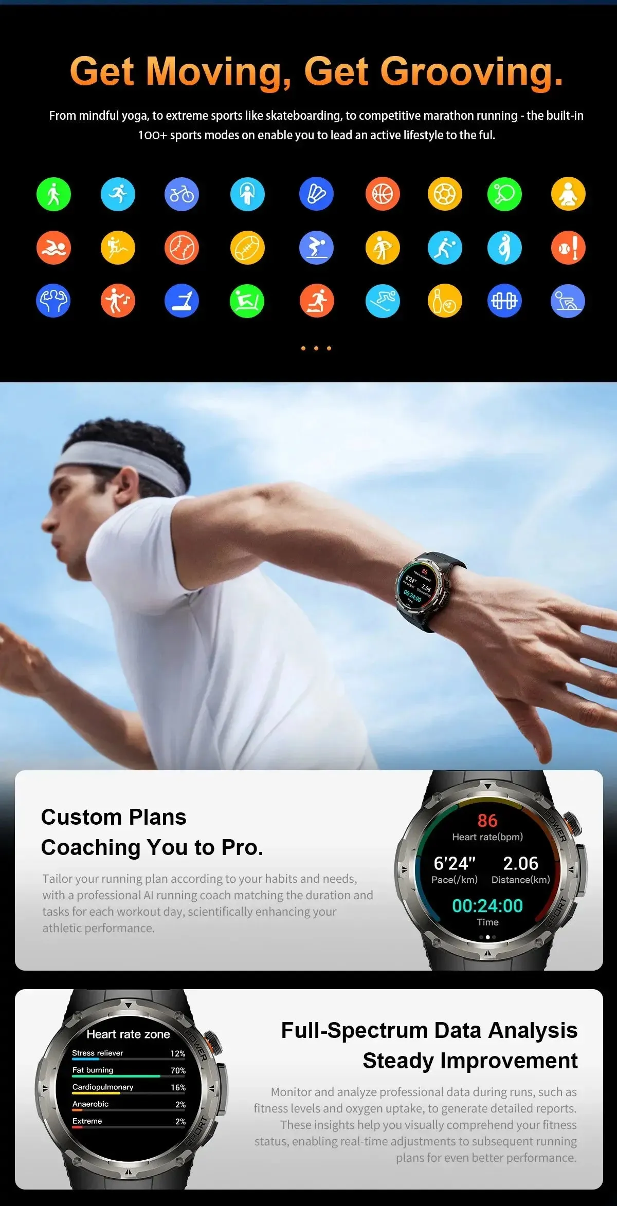 New Military Sport Smartwatch