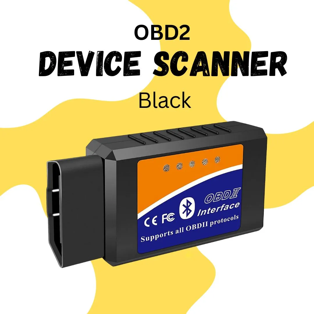 OBD2 Device Scanner with Bluetooth OR Wifi - Black