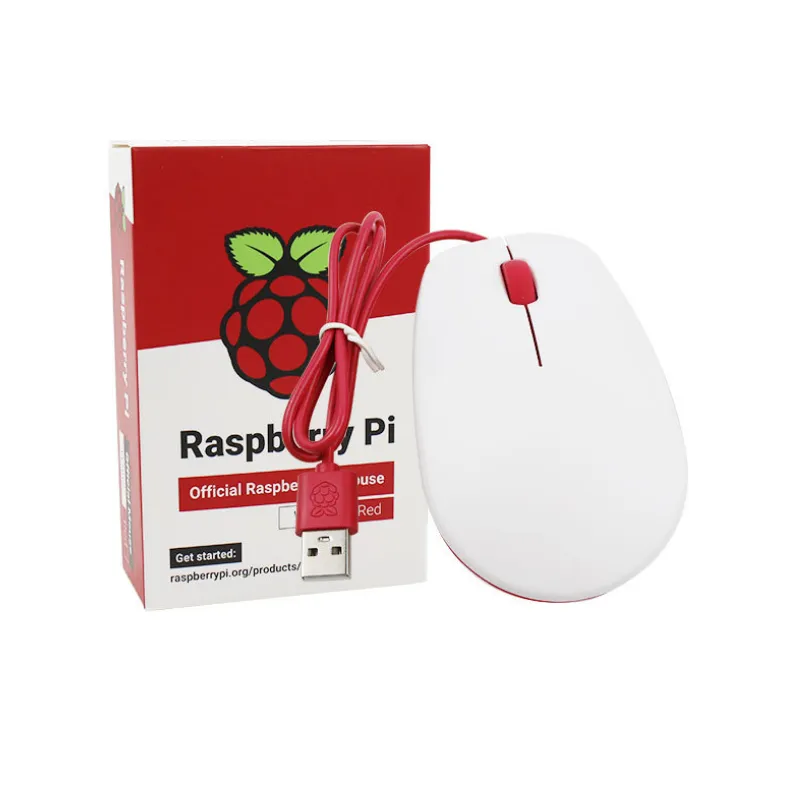 Official Raspberry Pi Mouse Red & White