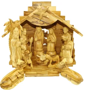 Olive Wood Silent Night Nativity