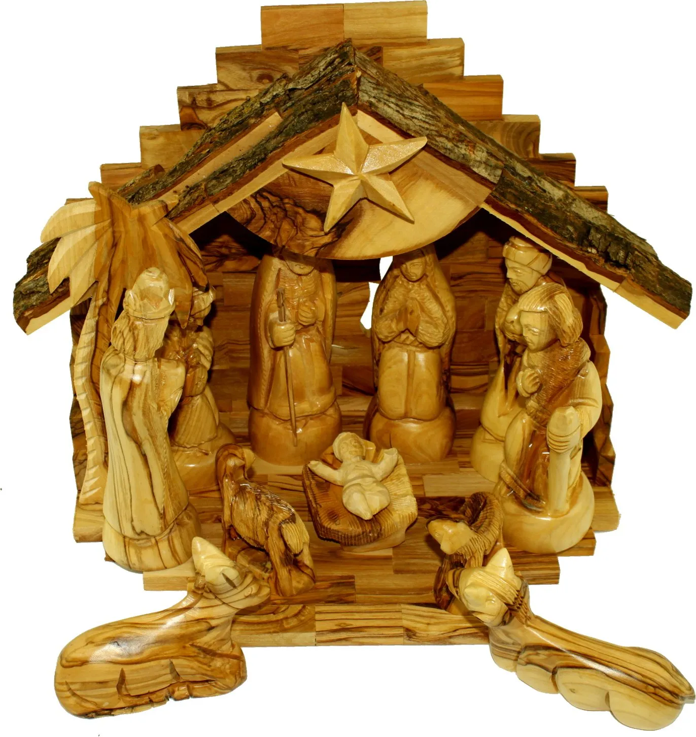 Olive Wood Silent Night Nativity