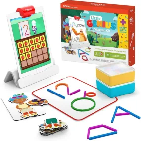 Osmo - Little Genius Starter Kit for iPad - 4 Hands-On Learning Games - Ages 3-5 - Problem Solving, Phonics & Creativity (iPad Base Included),Multicolor