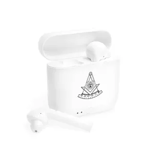 Past Master Blue Lodge California Regulation Earbud - Black & White