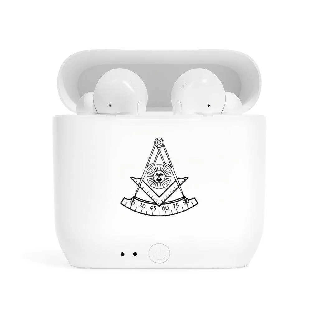 Past Master Blue Lodge California Regulation Earbud - Black & White