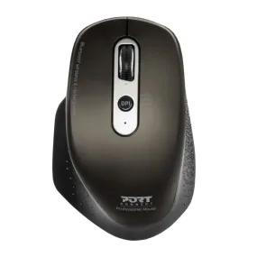 Port Connect Wireless Rechargeable Executive Bluetooth Mouse - Black