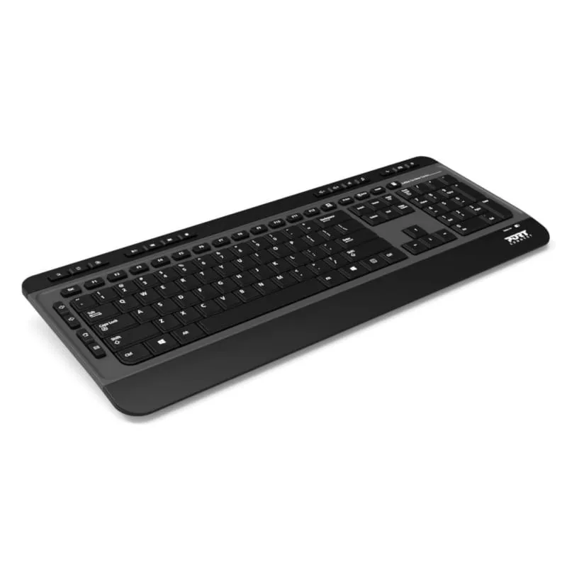 Port Wireless Keyboard & Mouse Bundle Silent Black 900901 Us