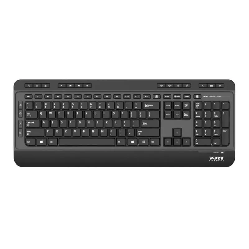 Port Wireless Keyboard & Mouse Bundle Silent Black 900901 Us