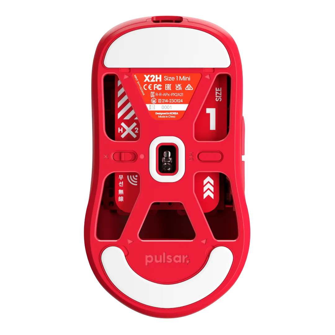 Pulsar X2H Mini Wireless Gaming Mouse - Red Edition