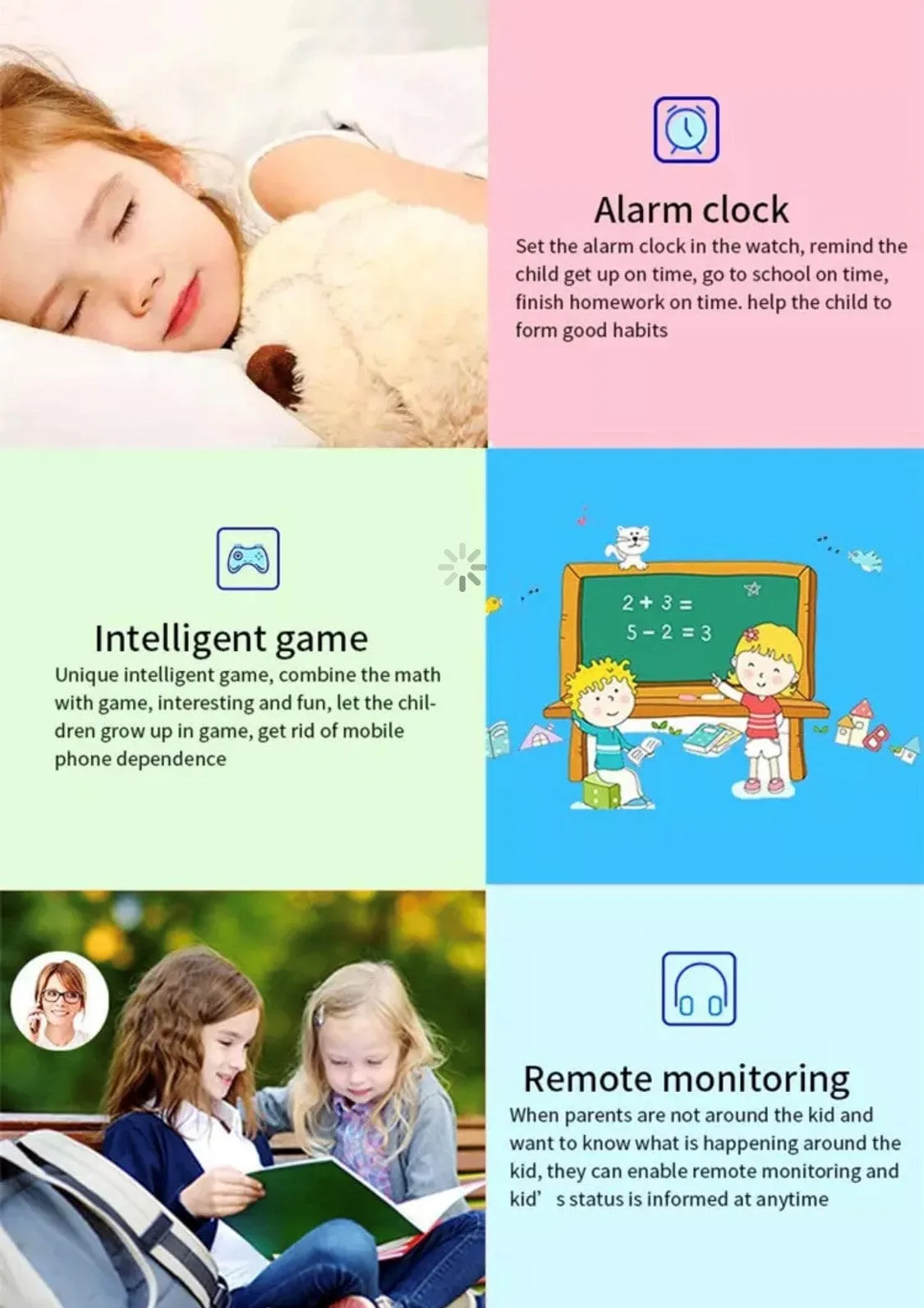 Q19 Smart Watch For Kids Green