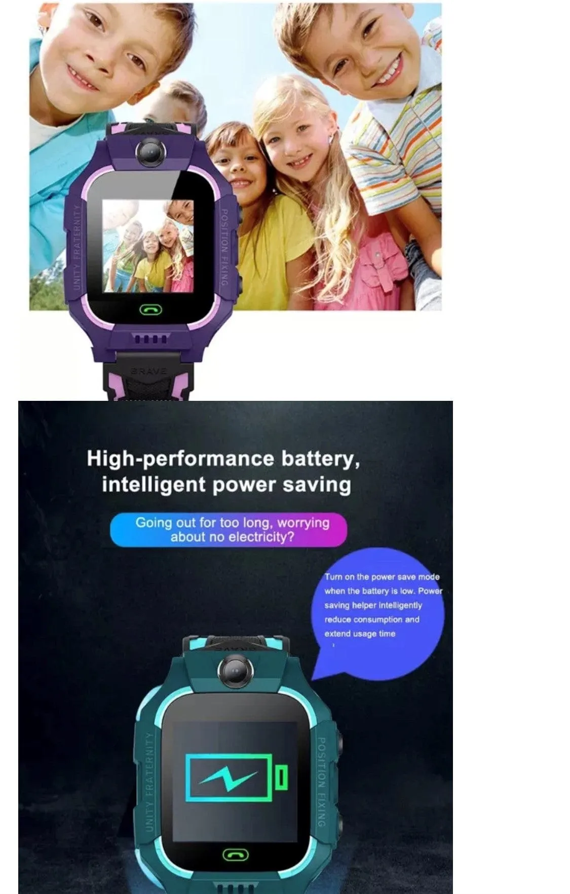 Q19 Smart Watch For Kids Green