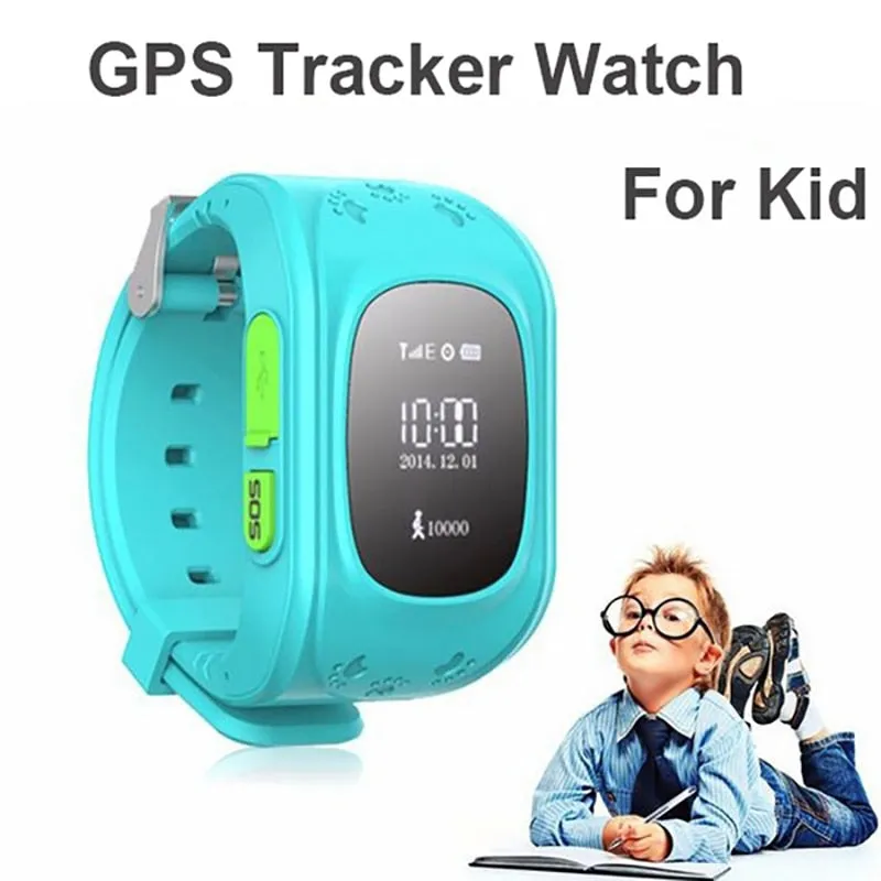 Q50 GPS smart Kids children's watch SOS call location finder child locator tracker anti-lost monitor baby watch IOS & Android