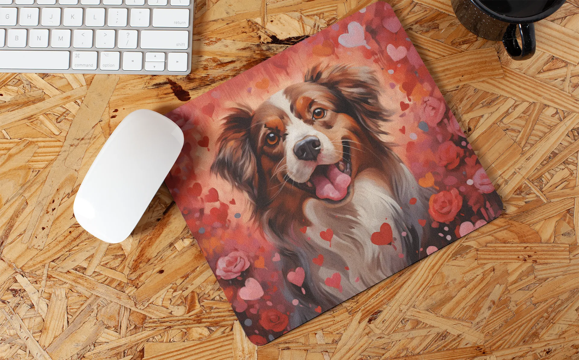 "Sweet Valentine Dog" Mouse Pads