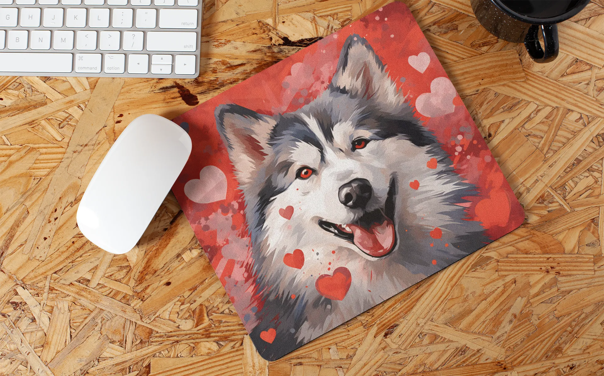 "Sweet Valentine Dog" Mouse Pads