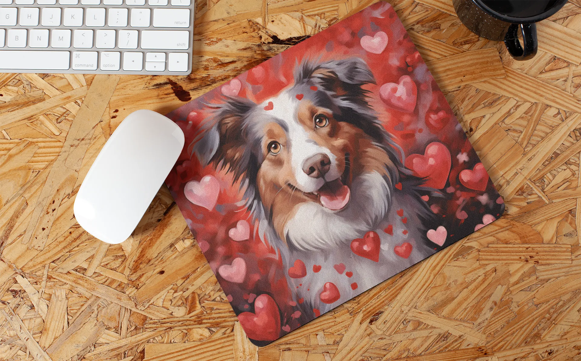 "Sweet Valentine Dog" Mouse Pads