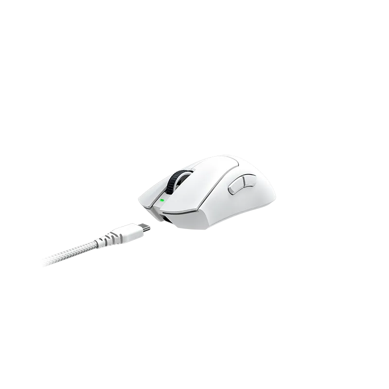 Razer DeathAdder V3 Pro | 63gram Lightweight Ergo Wireless Gaming Mouse (White)