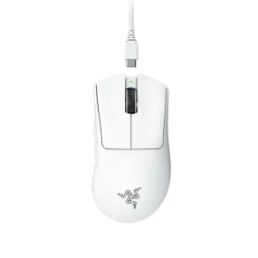 Razer DeathAdder V3 Pro | 63gram Lightweight Ergo Wireless Gaming Mouse (White)