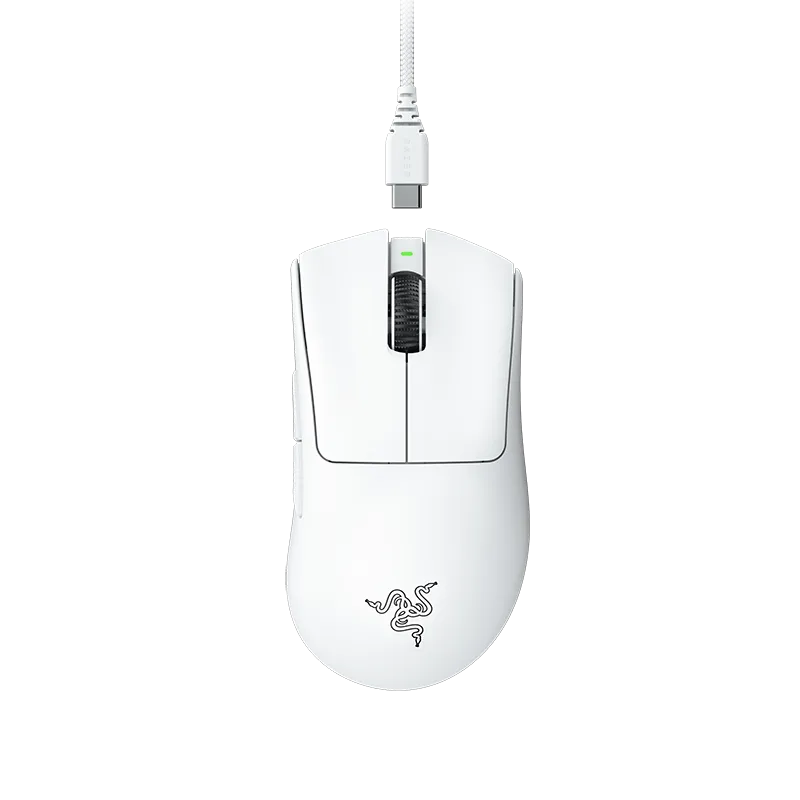 Razer DeathAdder V3 Pro | 63gram Lightweight Ergo Wireless Gaming Mouse (White)