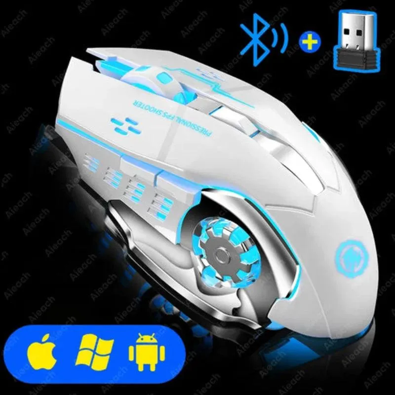 Rechargeable Wireless Mouse Gaming Computer