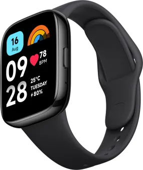 Redmi Smart Watch 3 Active Black| 1.83 Inch Big LCD Display, 5ATM Water Resistant, 12 Days Battery Life, GPS, 100  Workout Mode, Heart Rate Monitor, Full Scale Fitness Tracking