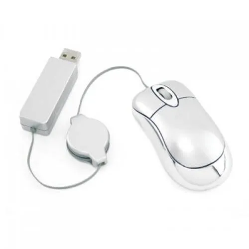 Retractable Mouse with 2 Port Hub