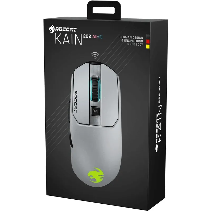 ROCCAT Gaming Mouse Kain 202 AIMO White RBG Wireless