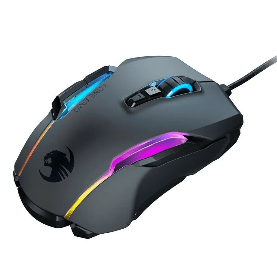 ROCCAT Gaming Mouse Kone AIMO Remastered Updated Black