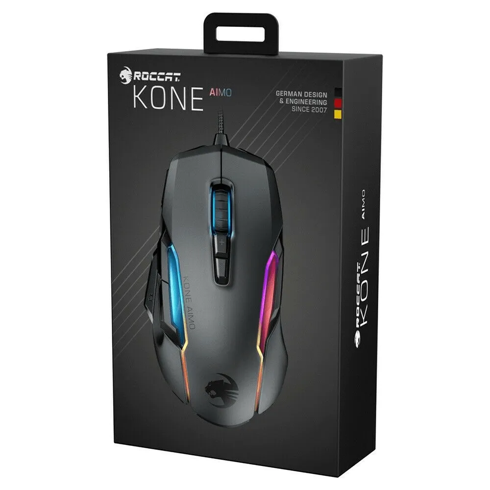 ROCCAT Gaming Mouse Kone AIMO Remastered Updated Black