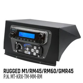 Rugged Radios Kawasaki KRX Multi-Mount Kit - Top Mount - for Rugged Radios UTV Intercoms and Radios - Kenwood TK7360