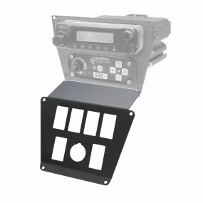 Rugged Radios Lower Accessory Panel - Switch Pros 8 - Polaris RZR PRO XP/RZR Turbo R/RZR PRO R Dash Mount Radio/Intercom