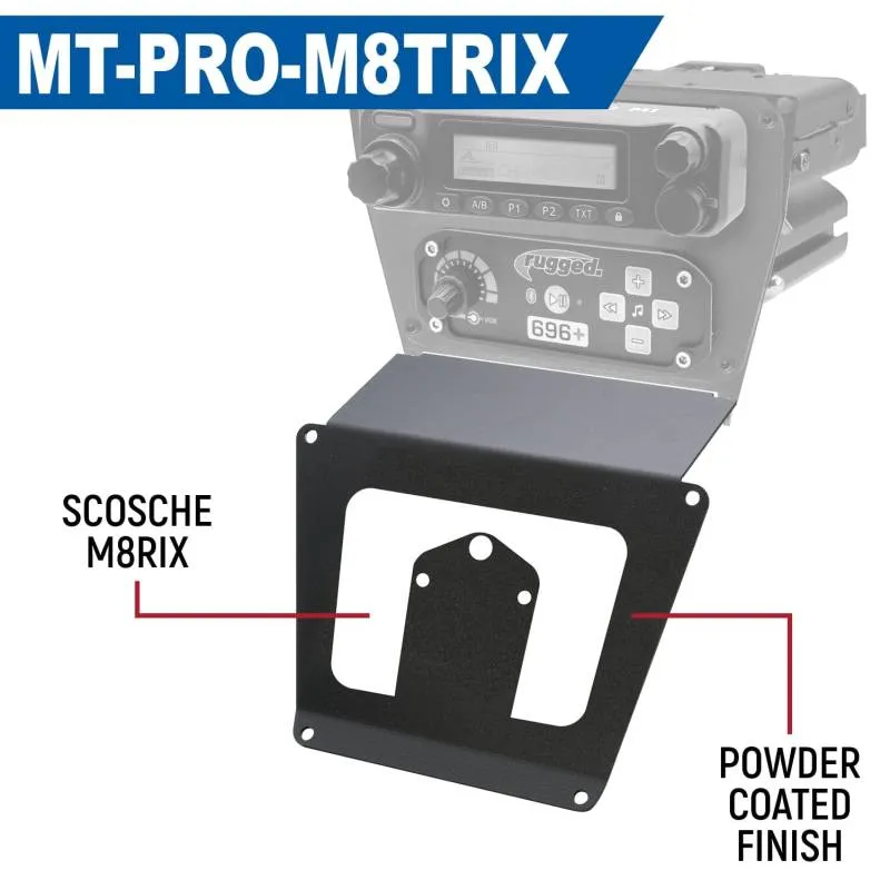 Rugged Radios Lower Accessory Panel - Switch Pros 8 - Polaris RZR PRO XP/RZR Turbo R/RZR PRO R Dash Mount Radio/Intercom