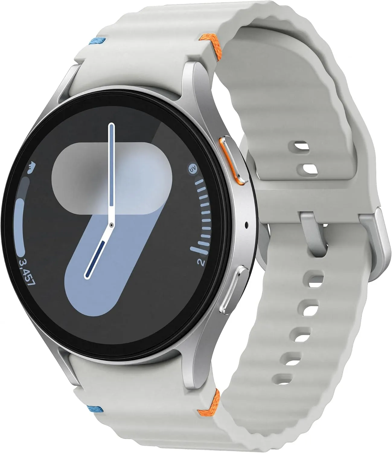 Samsung Galaxy Watch7 44mm LTE - Silver, Health Monitoring, Fitness Tracker, Galaxy AI (UK Version)