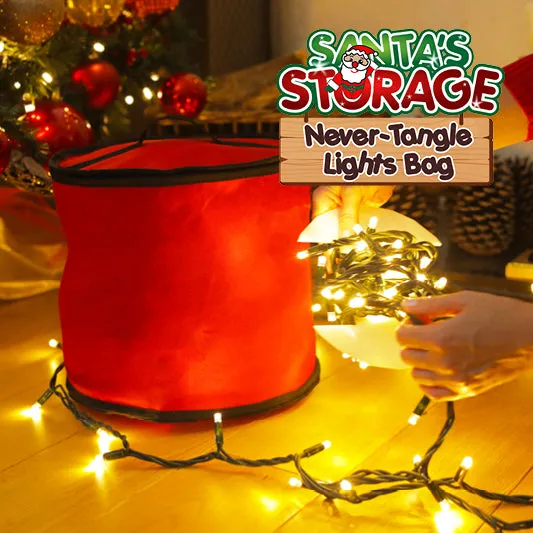 Santa's Storage Never Tangle Lights Bag