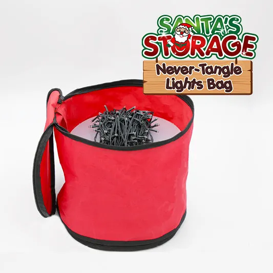 Santa's Storage Never Tangle Lights Bag