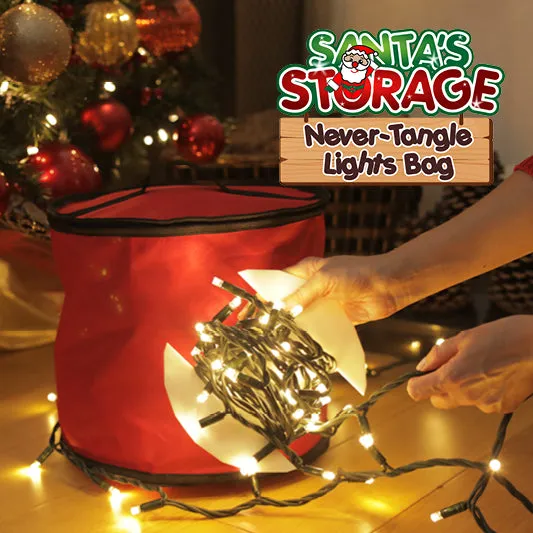 Santa's Storage Never Tangle Lights Bag