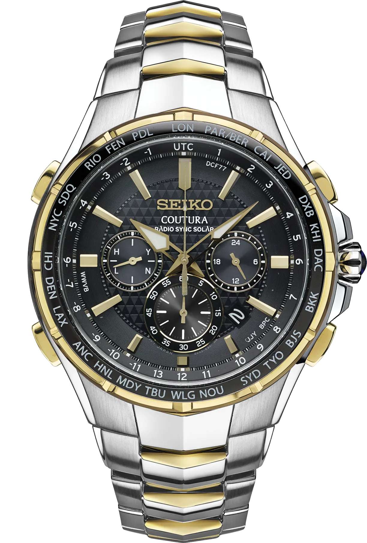 Seiko Coutura Radio Sync Solar Chronograph SSG010