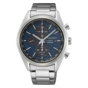 Seiko Solar Men's Blue Watch SSC801