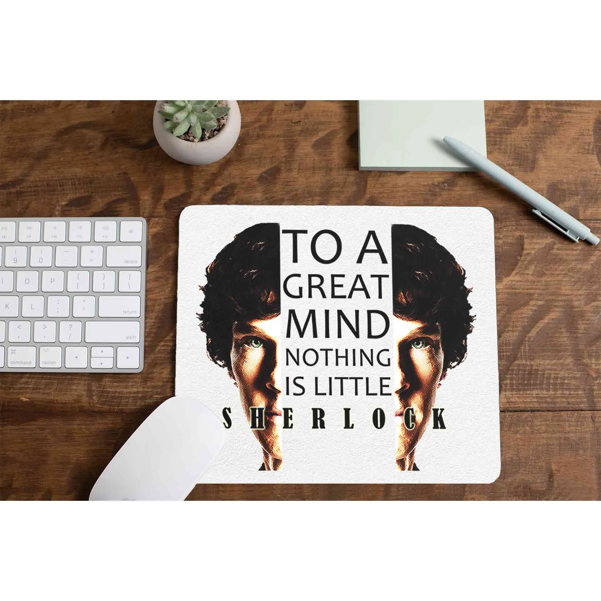 Sherlock Mousepad - To A Great Mind