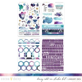 Silent Moon Daisy Add On Sticker Kit January 2024