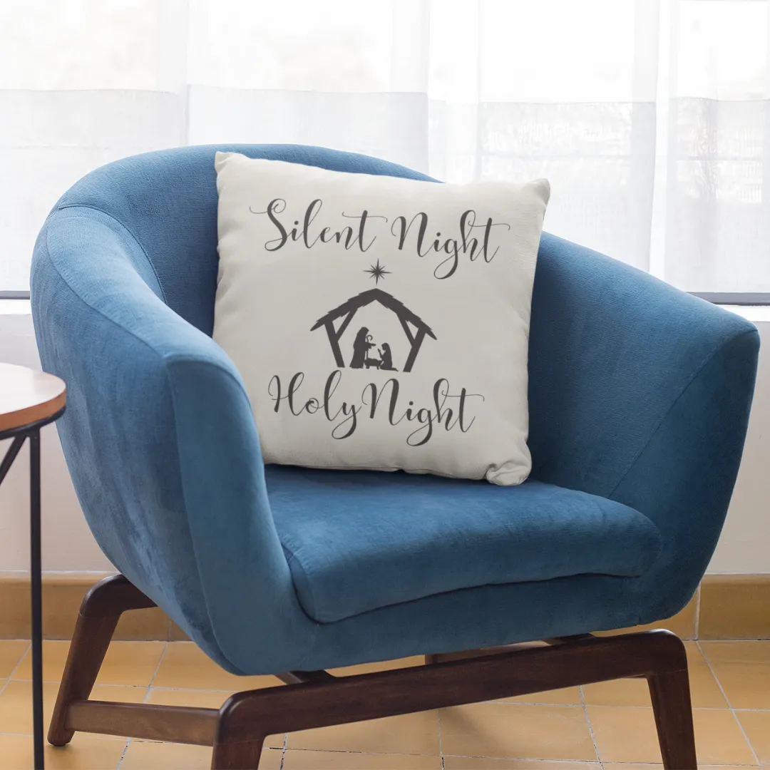 Silent Night Pillow Cover