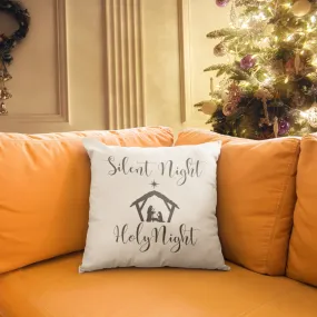 Silent Night Pillow Cover