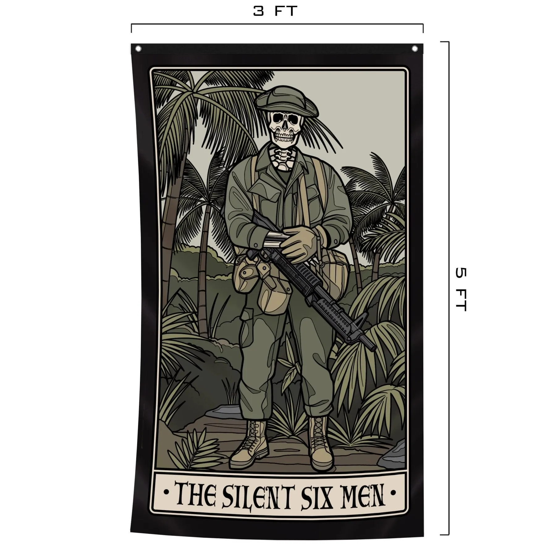 Silent Six Tarot Flag