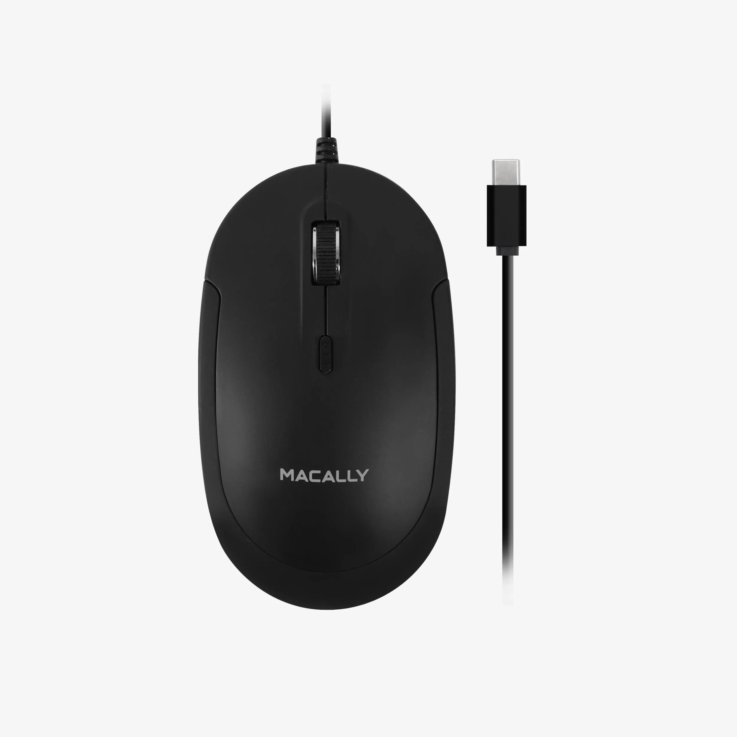 Silent USB C Mouse for Mac and PC (Black)