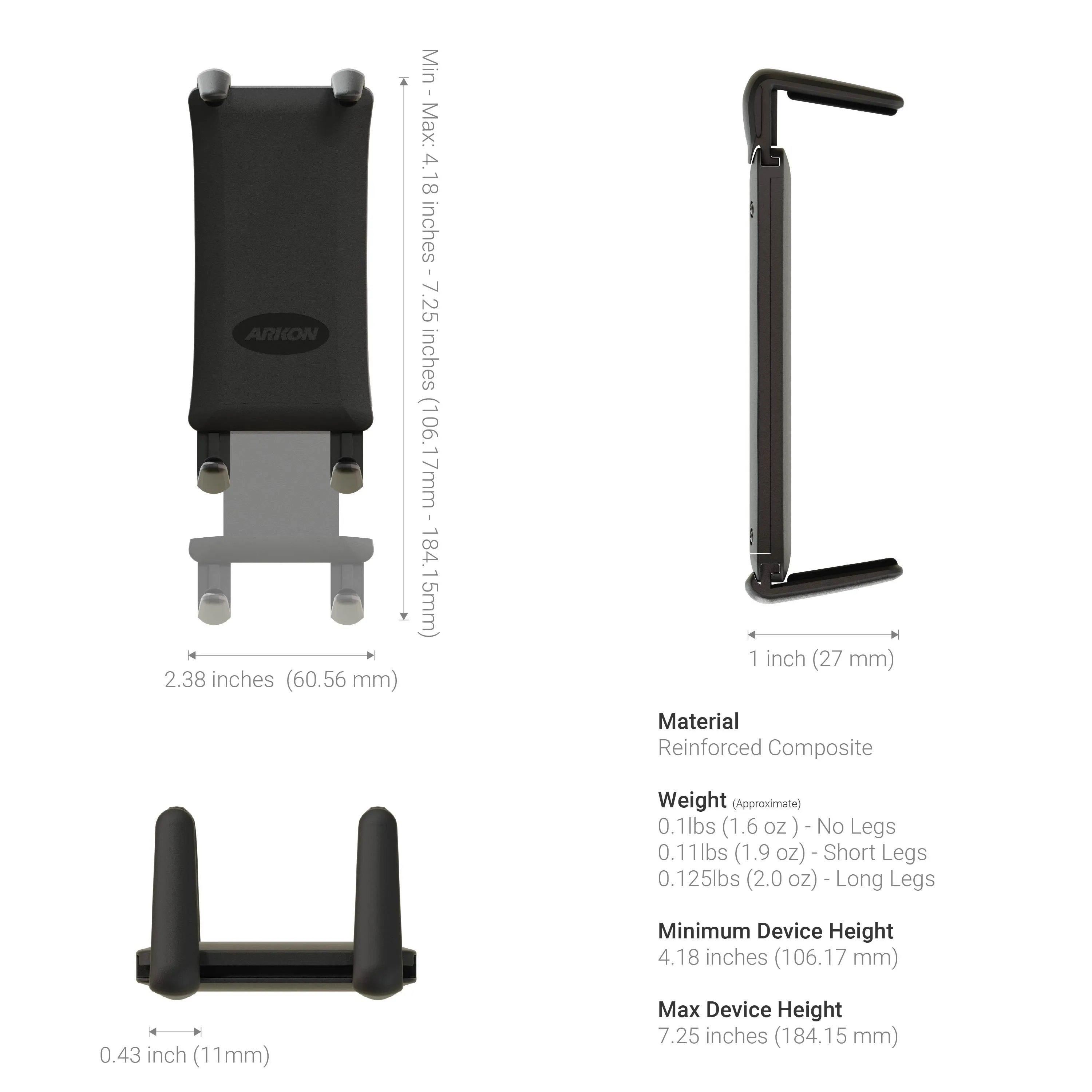 Slim-Grip® Ultra Phone and Midsize Tablet Holder