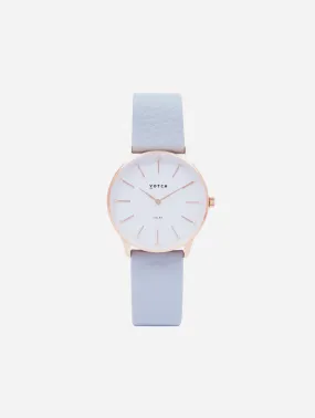 Solar Classic Appleskin Vegan Leather Watch | Rose Gold & Dove Grey