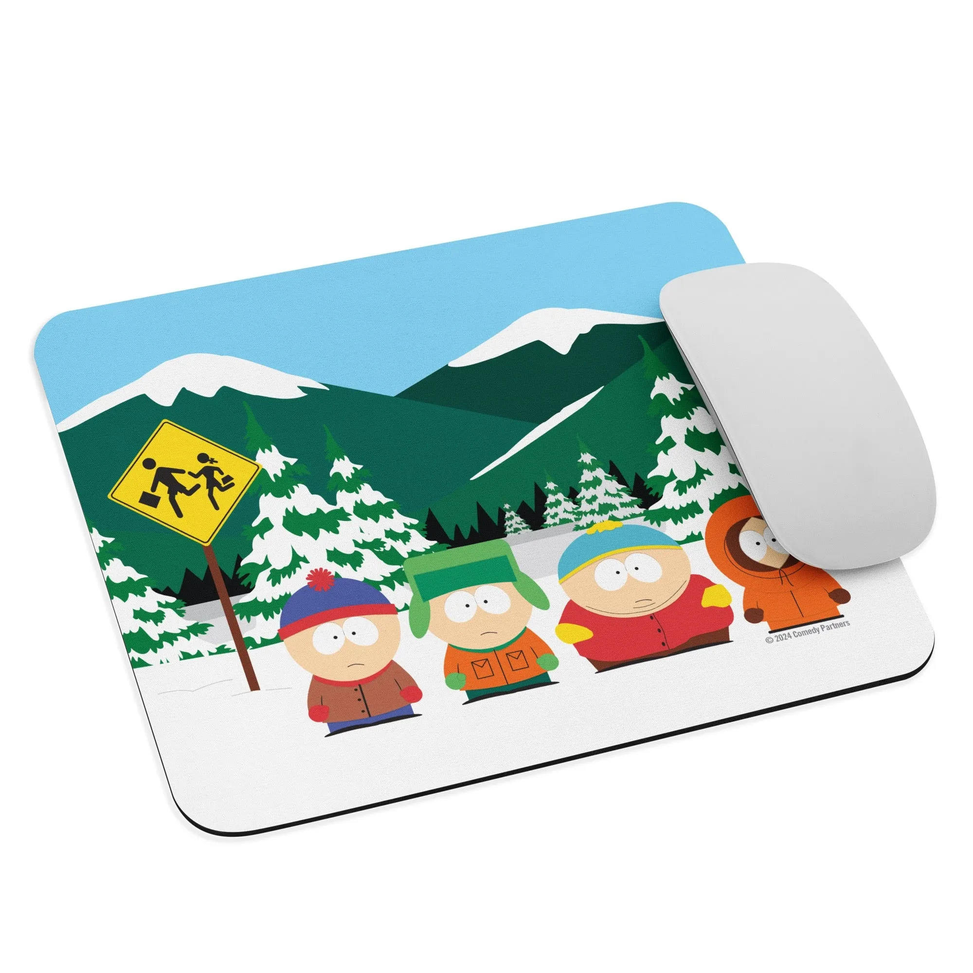 South Park Bus Stop Mouse Pad