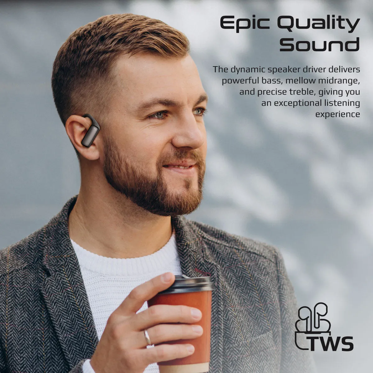 SportFit™ High Definition ENC TWS Wireless Earbuds with IntelliTouch